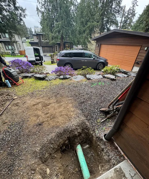 Spot repair clean out installation in Tacoma 
